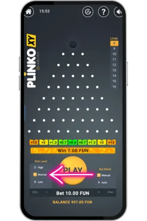 Choose option of betting